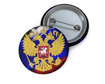 ロシア国旗ピンボタン