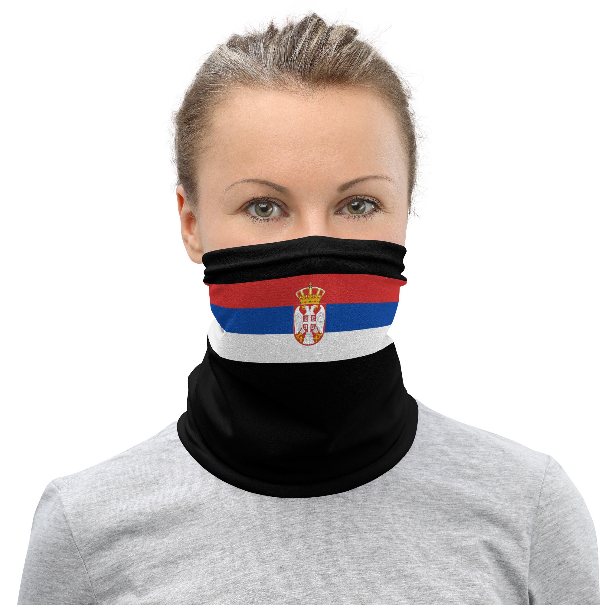 Serre-tête cache-cou, drapeau serbe