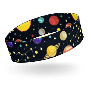 Bandeau spatial, Plantes Constellations, Étoiles, Soleil, Terre, Cosmos