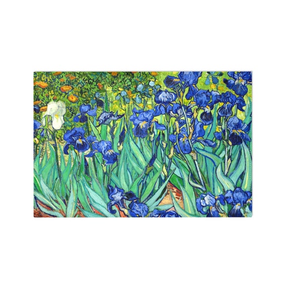Irises Area Rug Vincent Van Gogh Fine Art Reproduction | Etsy