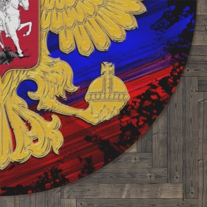 Russian Flag Round Rug, Russia - Etsy