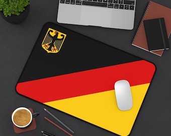 German Flag Desk Mat, Germany, Mouse Keyboard Pad, Deutschland