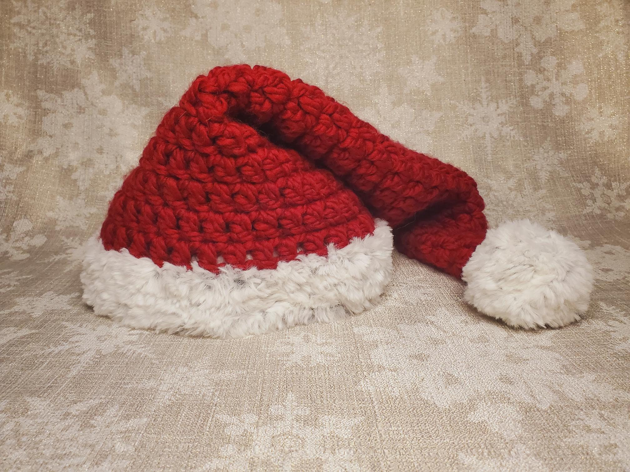 Quick and Easy Santa Hat Crochet Pattern four Sizes - Etsy