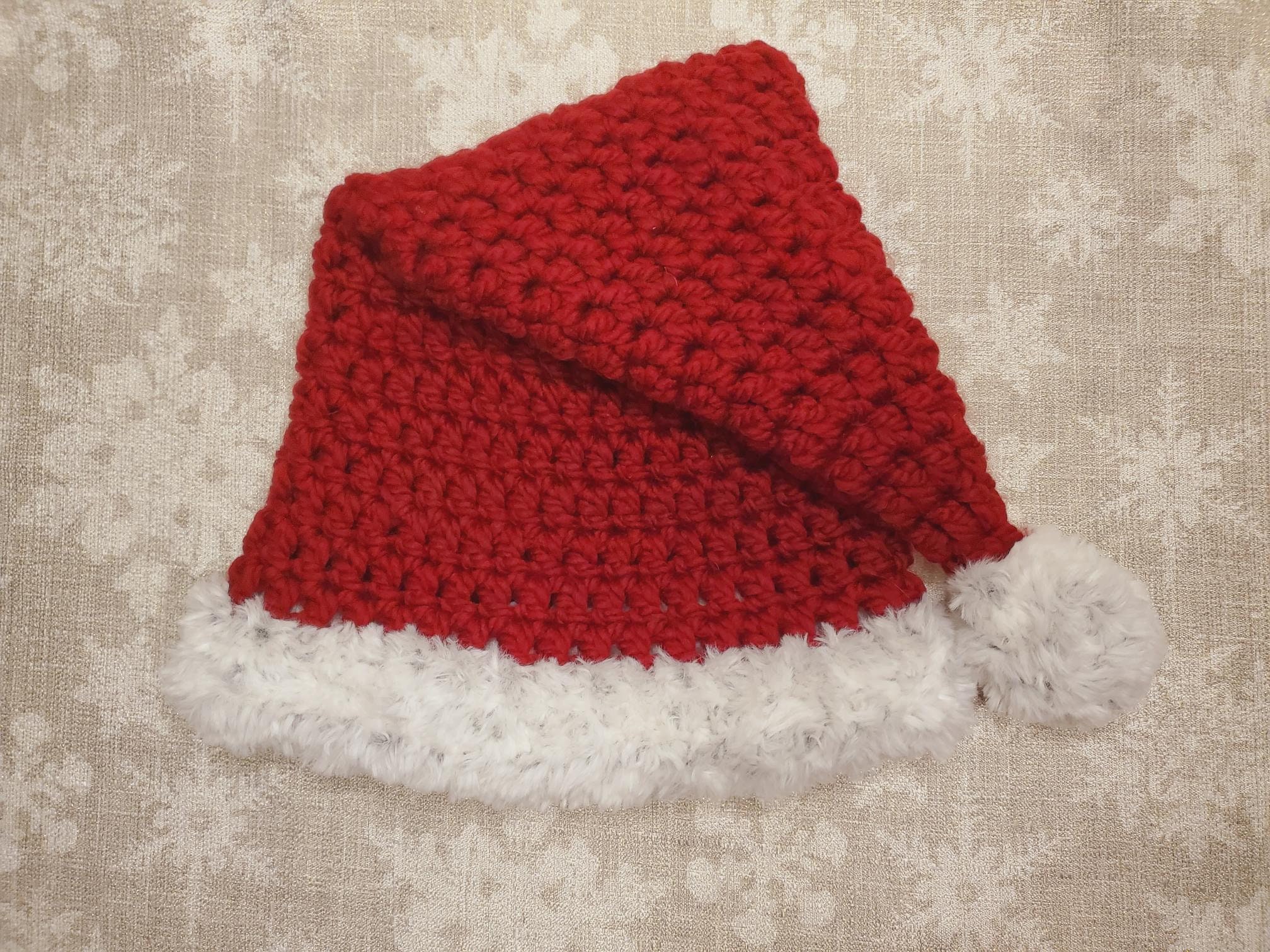 Quick and Easy Santa Hat Crochet Pattern four Sizes - Etsy