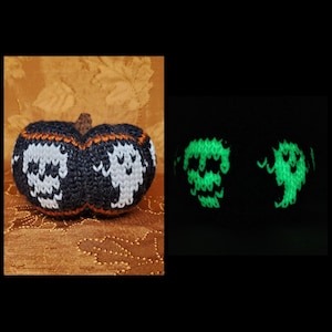 Glowing Ghost and Skull Pumpkin Crochet Pattern