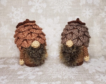 Haakpatroon mini dennenappel kabouter