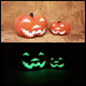 Glowing Jack-o&#39;-Lanterns Crochet Pattern
