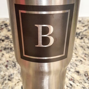 Stainless Steel Tumbler, Personalized Tumbler, Laser Marked, Wedding Gift, Gift, Custom, 20 oz, RTIC