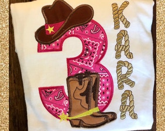 Cowgirl Birthday Shirt