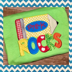Pre-K Rocks Pencil Shirt