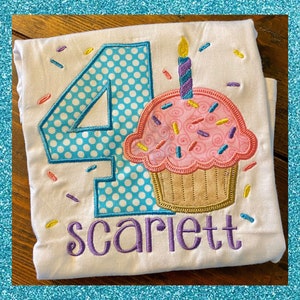 Cupcake Birthday Shirt