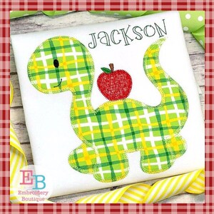 Monogrammed Back to School Dinosaur shirt