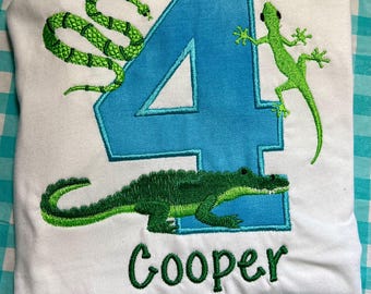 Reptile Birthday Shirt
