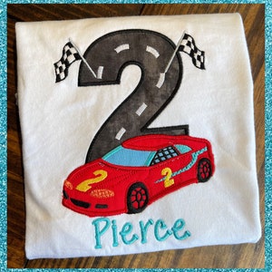 Race Car Birthday Shirt