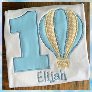 Hot Air Balloon Birthday Shirt