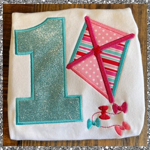 Girls Kite Birthday Shirt