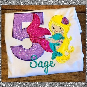 Mermaid Birthday shirt