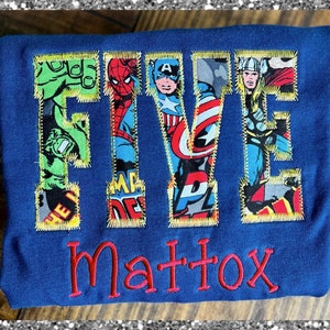 Superhero Birthday Shirt