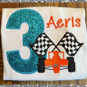 Race Car Birthday Shirt