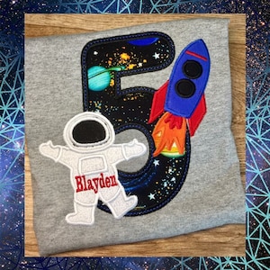 Outer Space Birthday Shirt