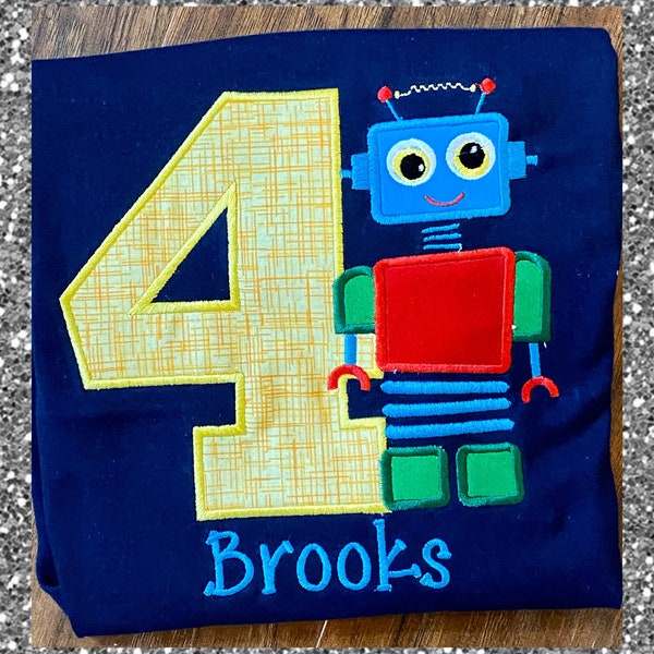 Robot Birthday Shirt