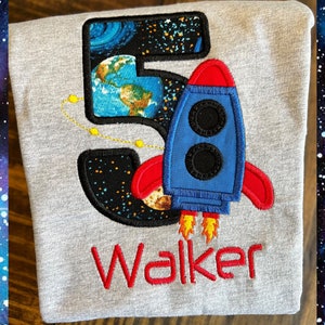 Outer Space Birthday Shirt