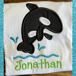 Monogrammed Killer Whale shirt