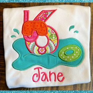 Summer Pool Party Birthday Shirt