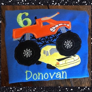 Monster Truck Birthday Shirt