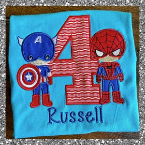 Superhero Birthday Shirt