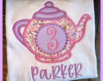 Tea Party Birthday Shirt