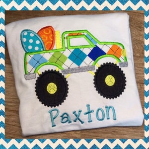 Boys Easter Monster Truck Shirt