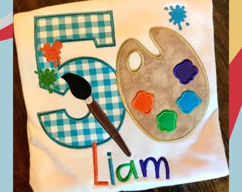 Paint Theme Birthday Shirt