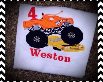 Monster Truck Birthday Shirt