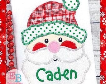 Monogrammed Christmas Santa Shirt