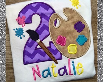 Paint Theme Birthday Shirt