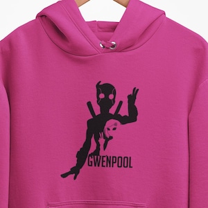 Gwenpool Hoodie / Gwenpool Adult Hoodie / Deadpool inspired Hoodie / Unisex Hoodie multiple colors and sizes up to 4XL