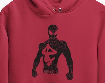 Spider-Man/ fully embroidered sweatshirt or hoodie/ trendy