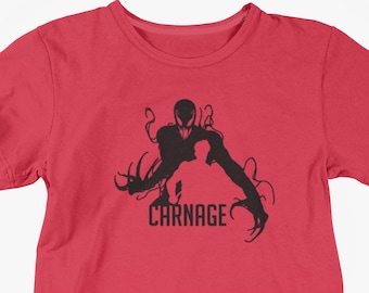 Carnage Inspired Silhouette T-Shirt / Carnage T-Shirt / Adult Unisex T-Shirt available in a variety of colors