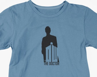 Doctor Who Inspired Silhouette Shirt / Adult Unisex T-Shirt available in a variety of colors