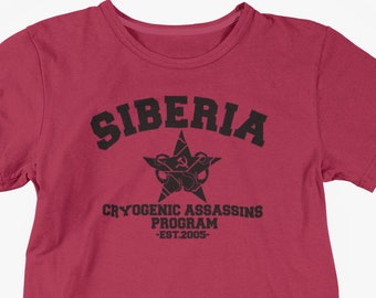 Winter Soldier inspired T-Shirt / Winter Soldier Shirt / Siberia Cryogenic Assassins Program / Adult Unisex T-Shirt a variety of colors