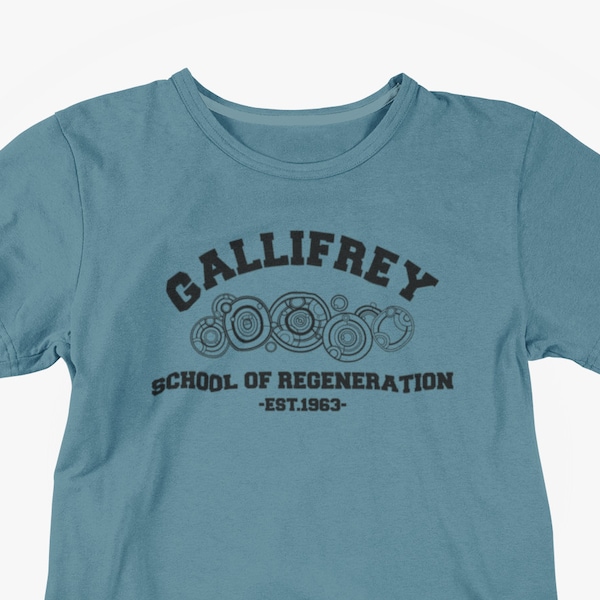 Doctor Who Inspired Shirt / Gallifrey School of Regeneration / Gallifrey Adult Unisex T-Shirt available in a variety of colors