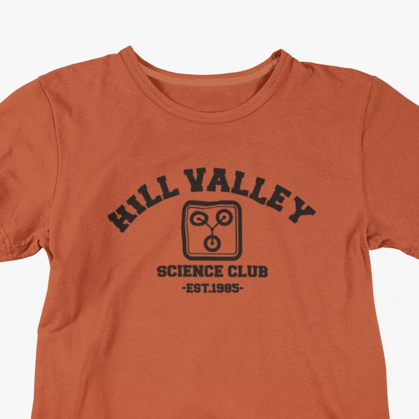 Back to the Future T-Shirt / Hill Valley Science Club T-Shirt / Adult Unisex T-Shirt available in a variety of colors
