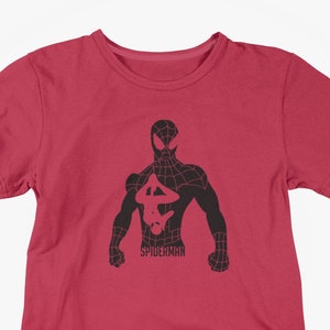 Spider-Man Inspired Silhouette T-Shirt / Spider-Man T-Shirt / Adult Unisex T-Shirt available in a variety of colors