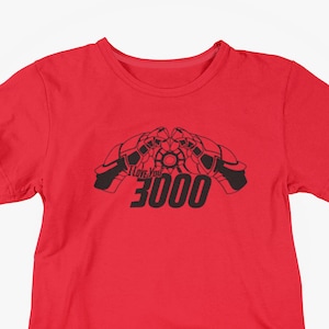 Iron Man inspired T-Shirt/ Iron Man I love you 3000 Shirt / Adult Unisex T-Shirt available in a variety of colors