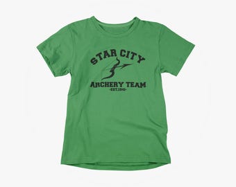 Green Arrow Inspired T-Shirt, Star City Archery Team Adult Unisex S-5XL, Multiple Colors