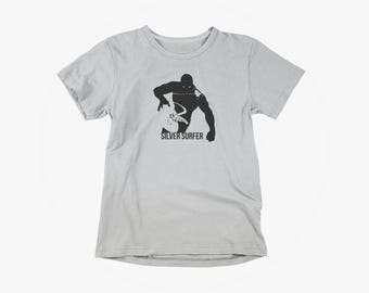 Silver Surfer inspired Shirt: Silhouette Design, Adult Unisex S-5XL, Multiple Colors