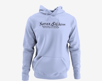 Harley Quinn / Joker inspired Hoodie: Napier & Quinn.  Adult unisex up to 6XL + 4XLT , 20+ colors