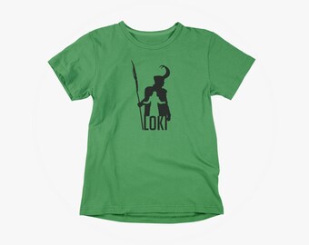 Loki inspired Shirt: Geek Silhouette Style - Adult Unisex S-5XL, Multiple Colors