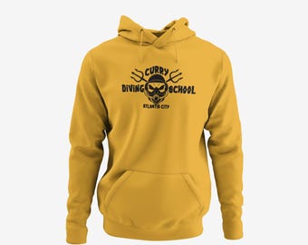 Aquaman Inspired Hoodie - Curry Diving School, 20+ colors, adult unisex up to size 6XL + 4XLT